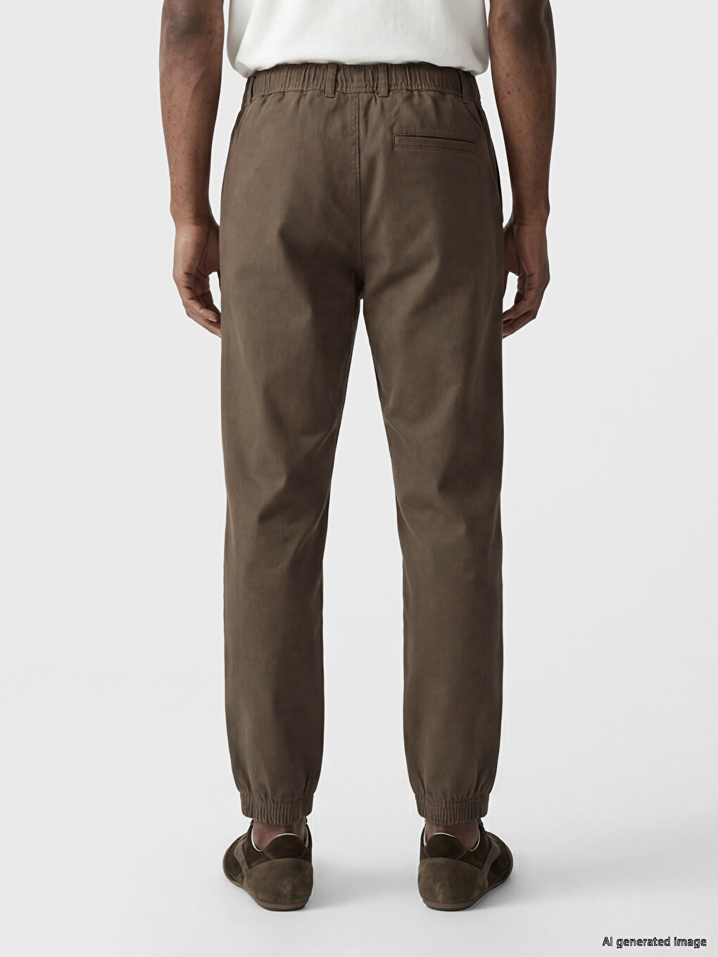 Regular Fit Gabardine Men's Trousers-3