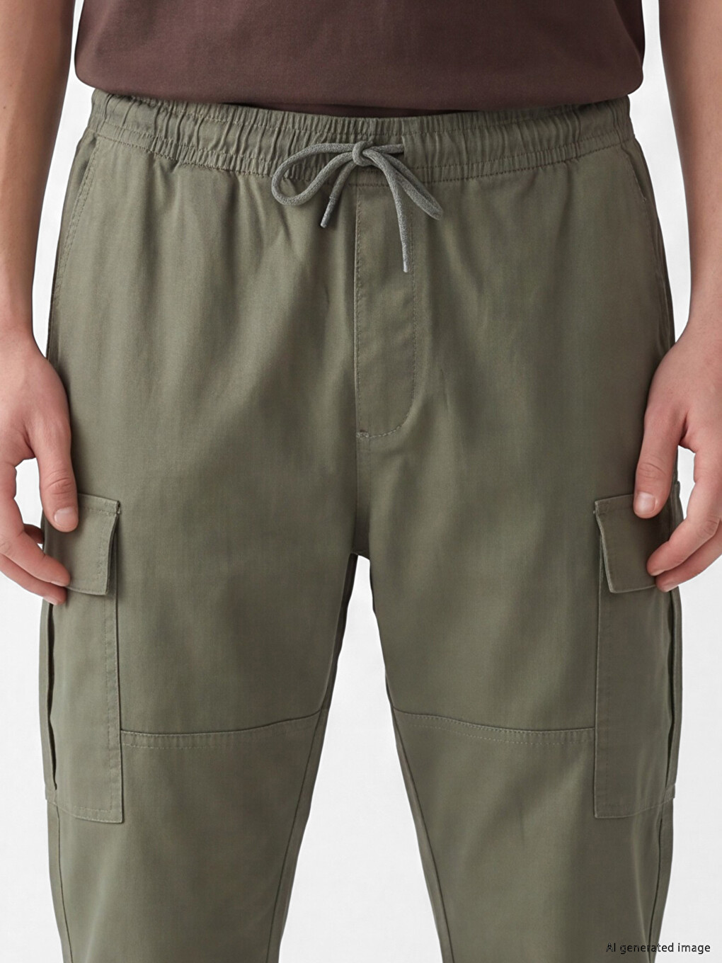 Man Khaki Trousers-2