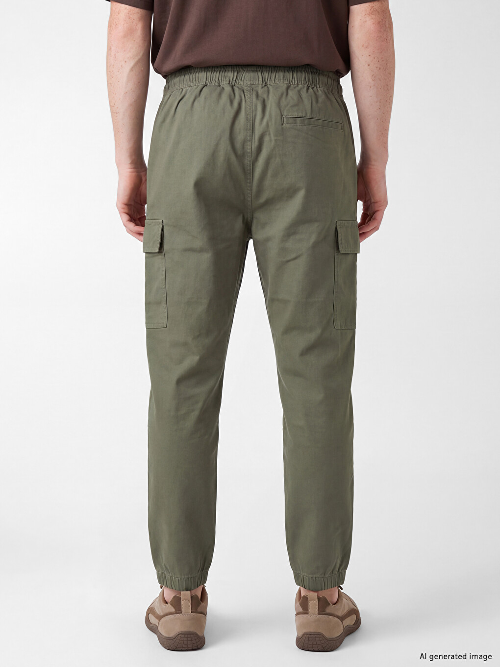 Man Khaki Trousers-3