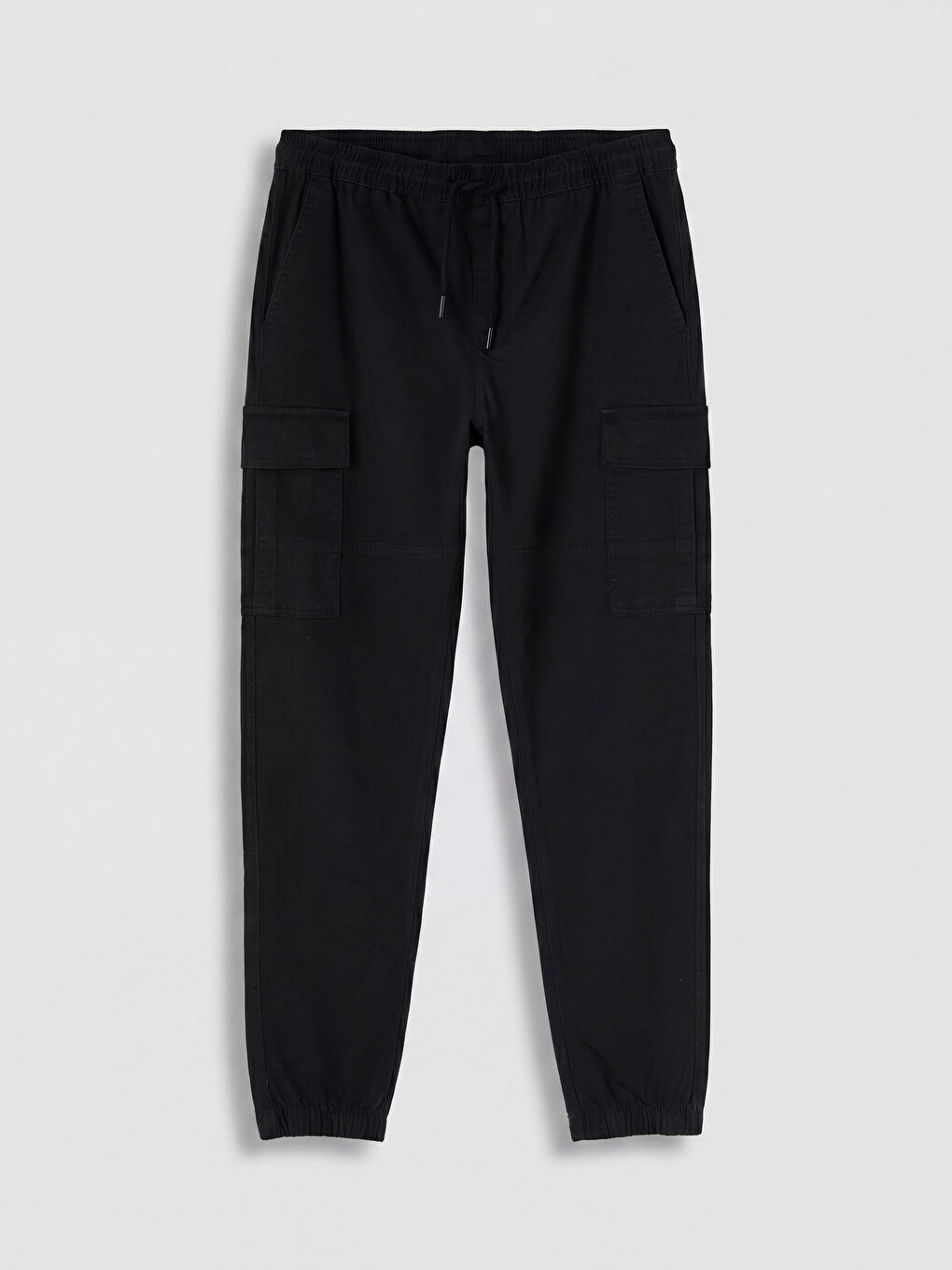 Man Black Jogger Trousers-4