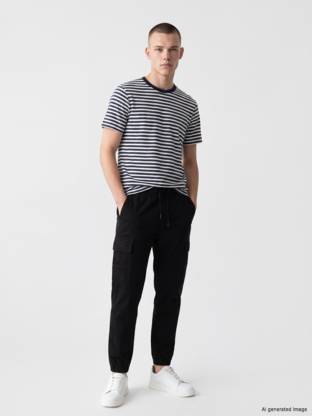 Man Black Jogger Trousers