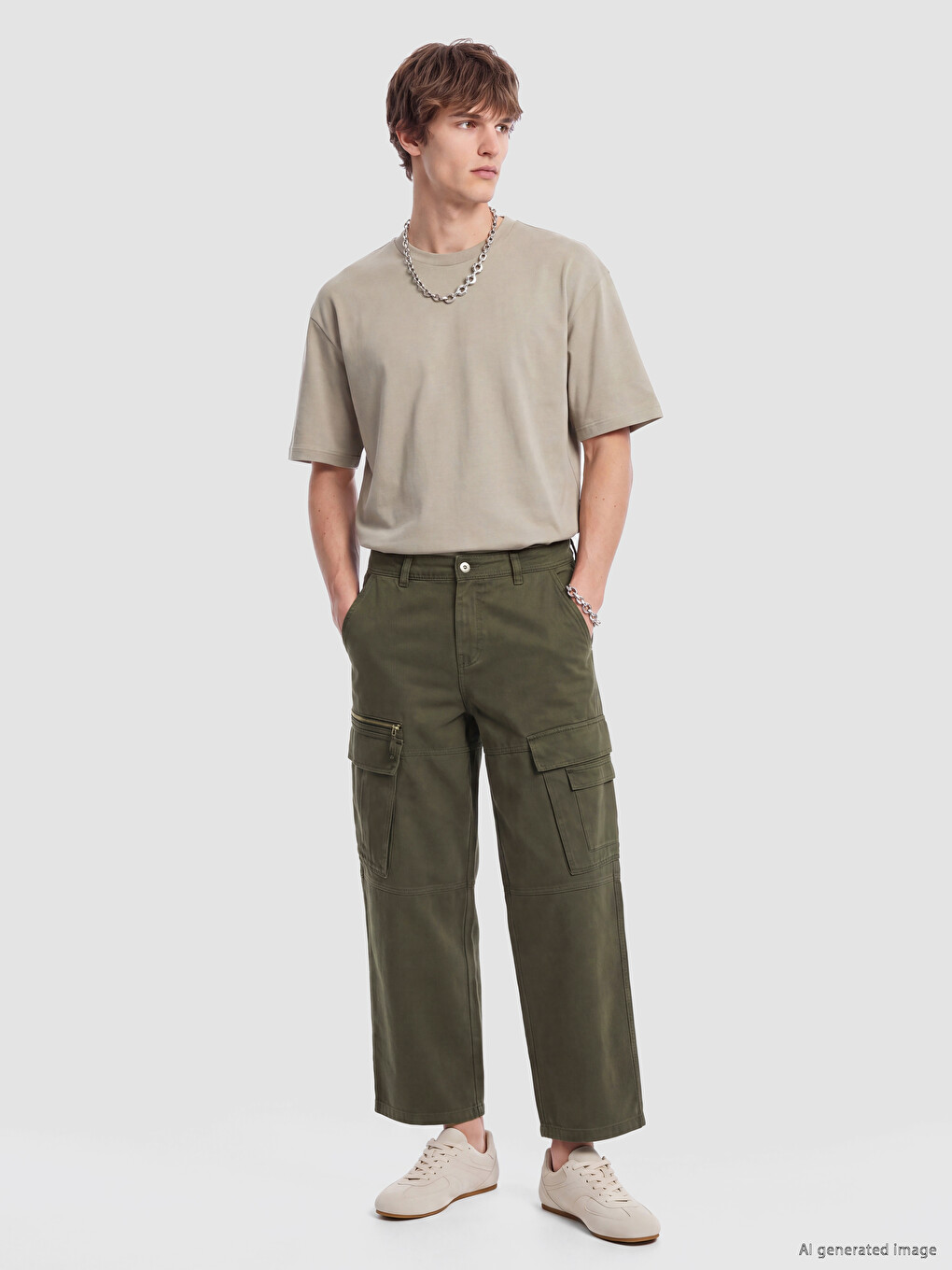 Gabardine Men's Cargo Pants