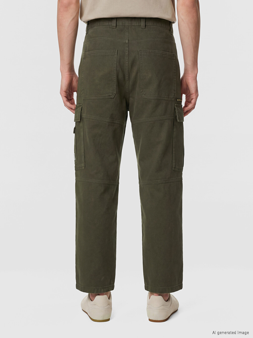 Gabardine Men's Cargo Pants-3