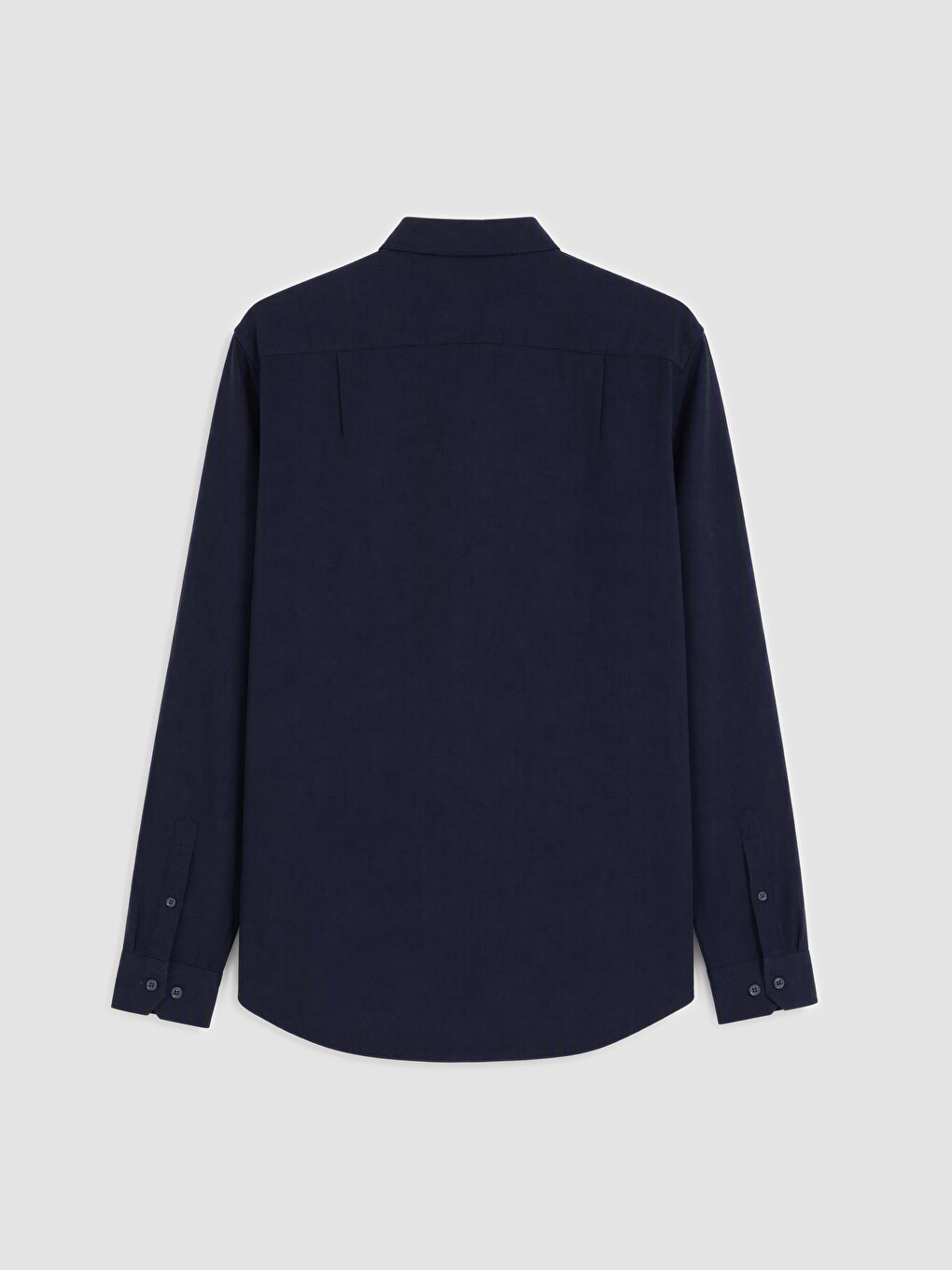 Lacivert Regular Fit Gabardin Erkek Gömlek-1