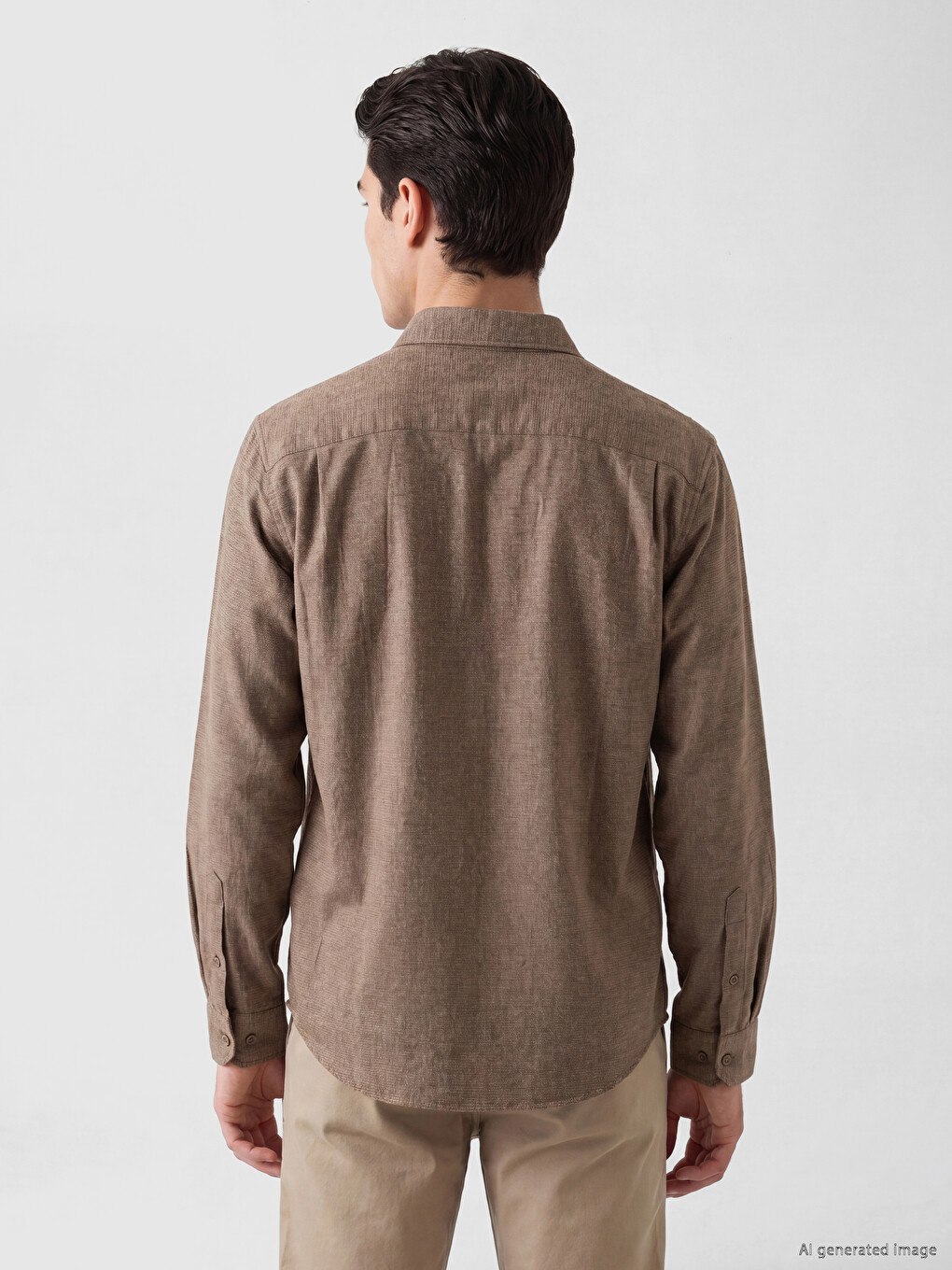 Man Brown Shirt-2
