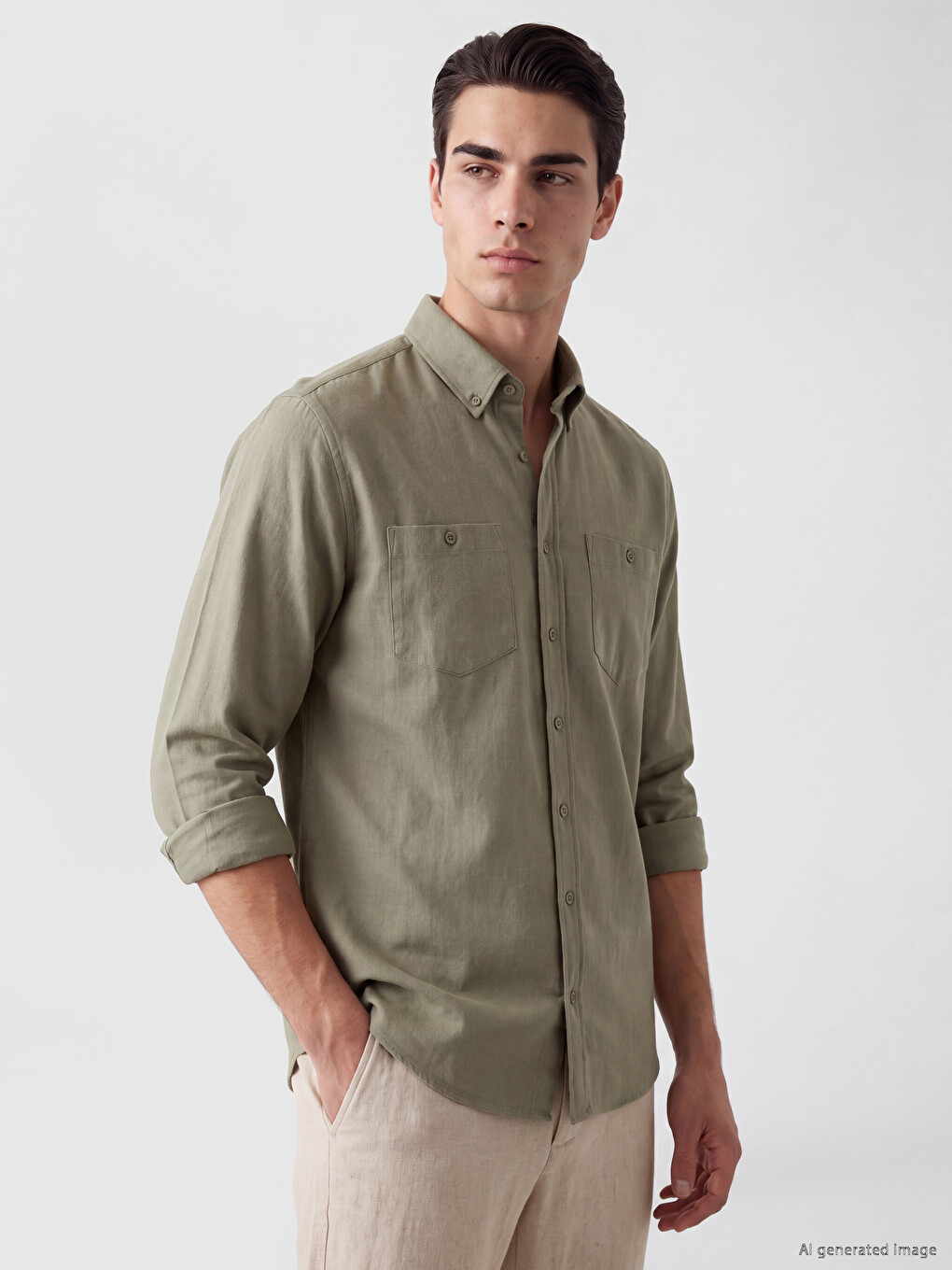 Regular Fit Gabardine Men's Shirt