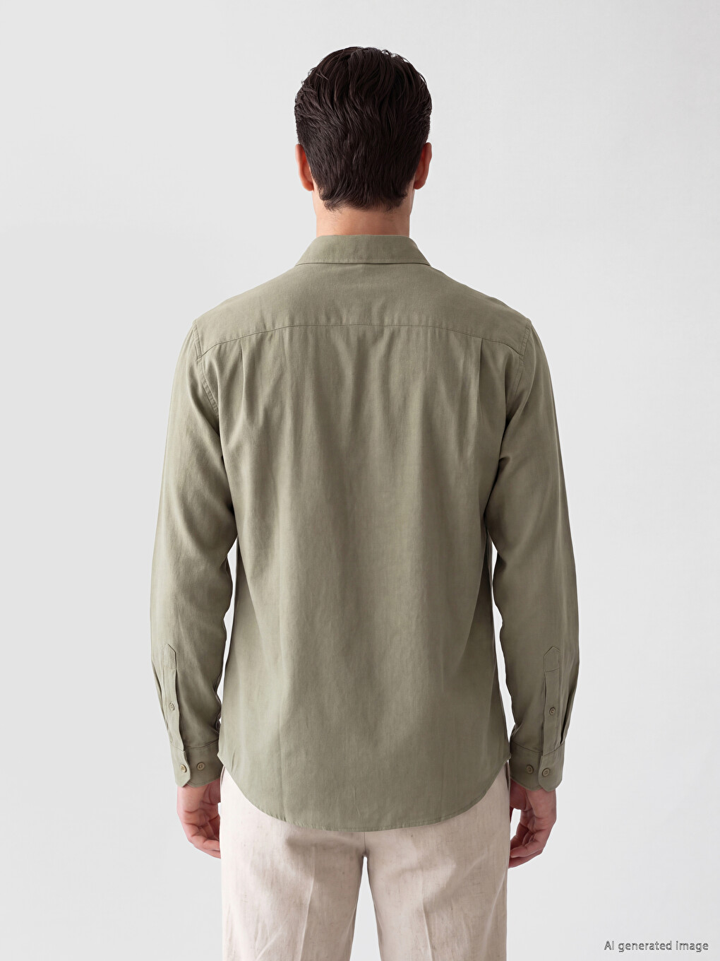 Regular Fit Gabardine Men's Shirt-2