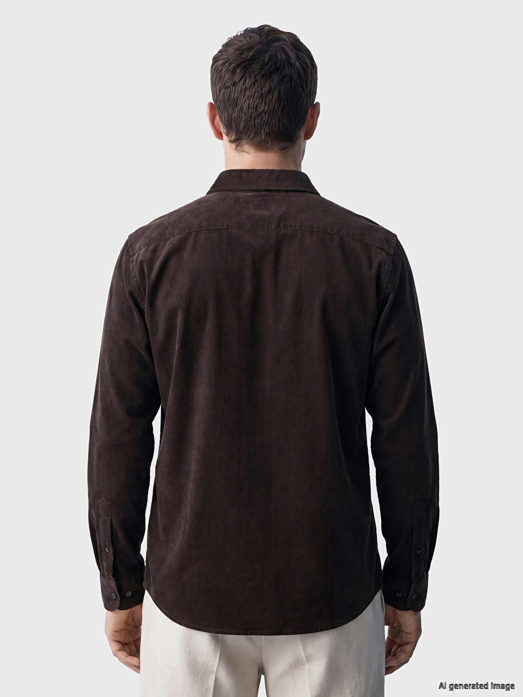 Man Brown Shirt-3
