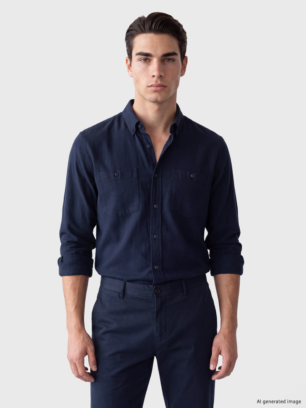 Rrgular Fit Gabardin Erkek Gömlek