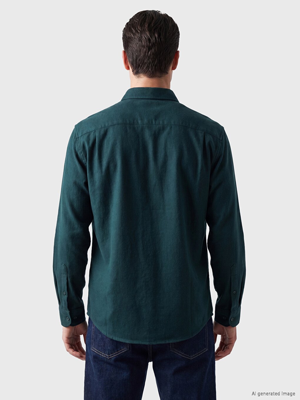 Man Green Shirt-3