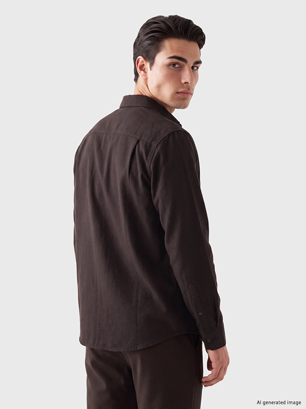 Man Brown Shirt-2
