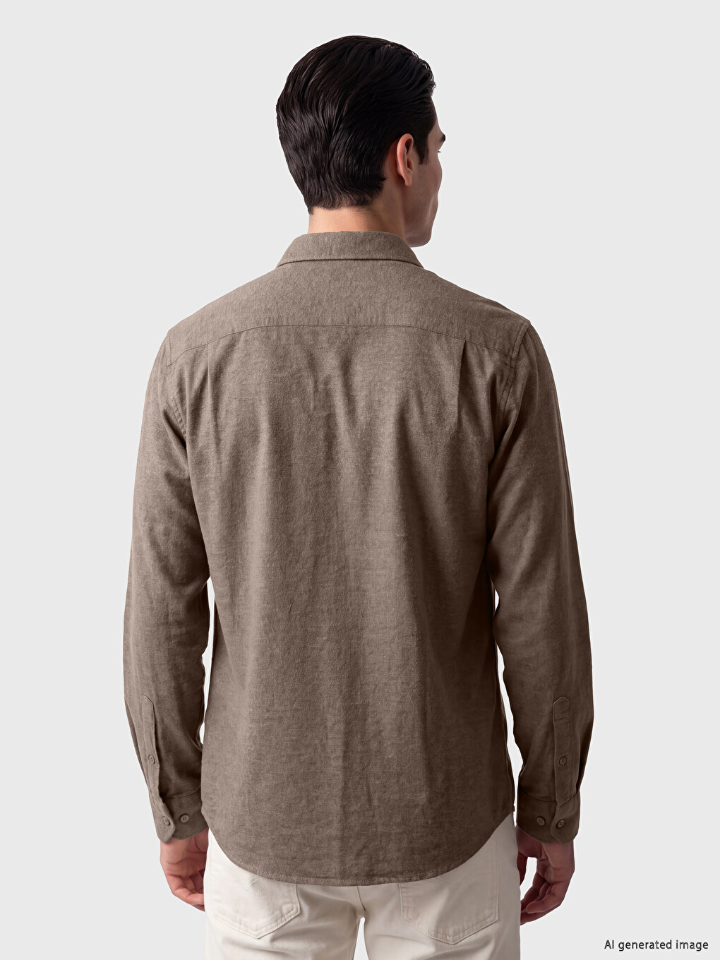 Man Brown Shirt-2
