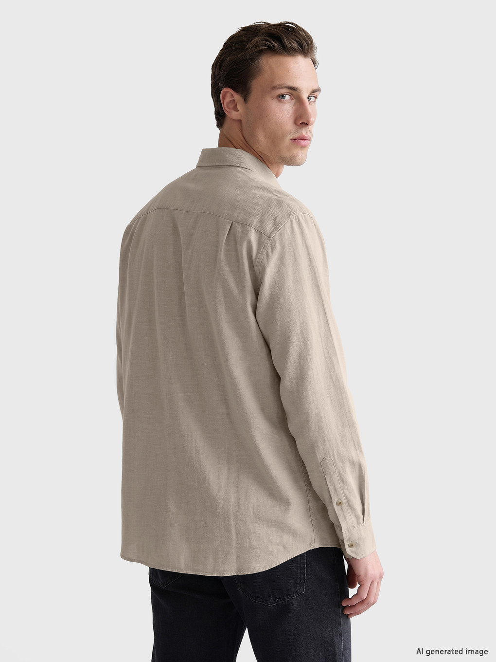 Chemise Beige Homme-3