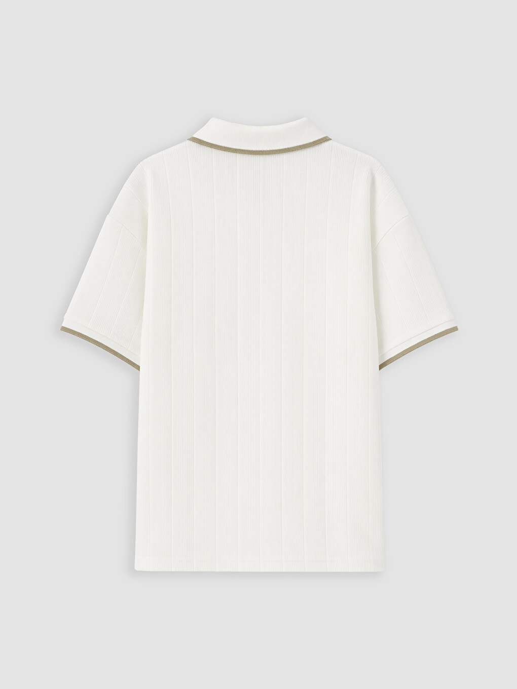 Polo Collar Zippered Boys' T-shirt-2