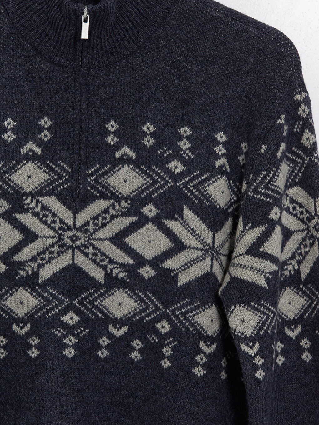 Mock Neck Men's Knitwear Sweater-6