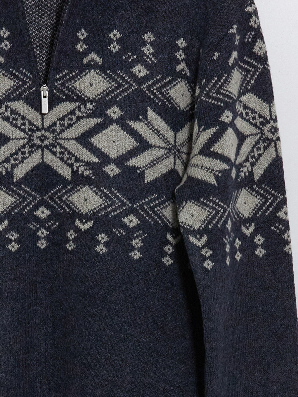 Mock Neck Men's Knitwear Sweater-7