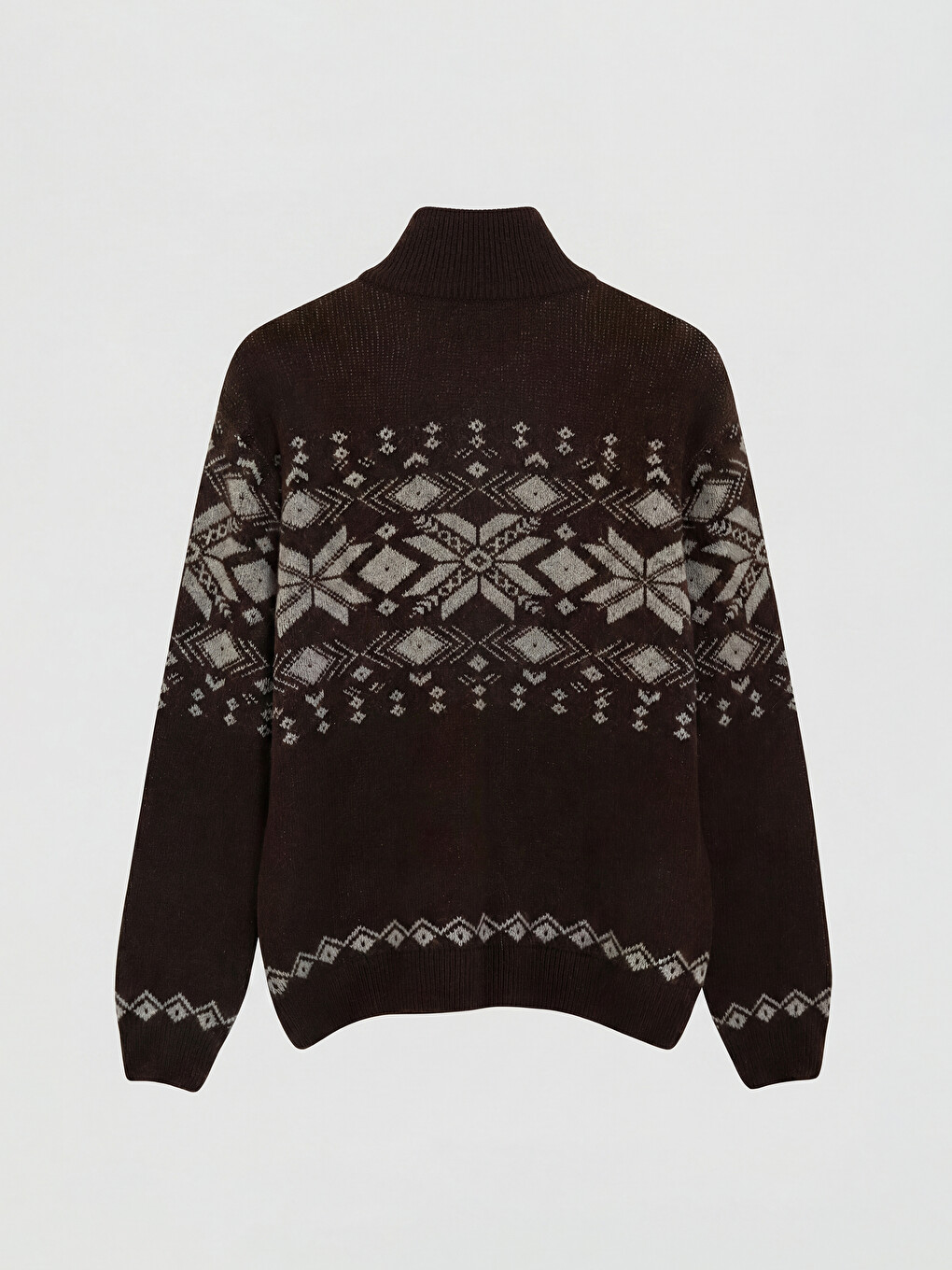 Mock Neck Men's Knitwear Sweater-5