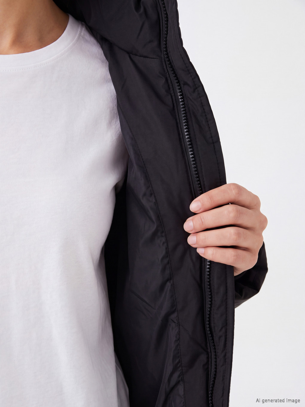 Hooded Women's Puffer Coat-2