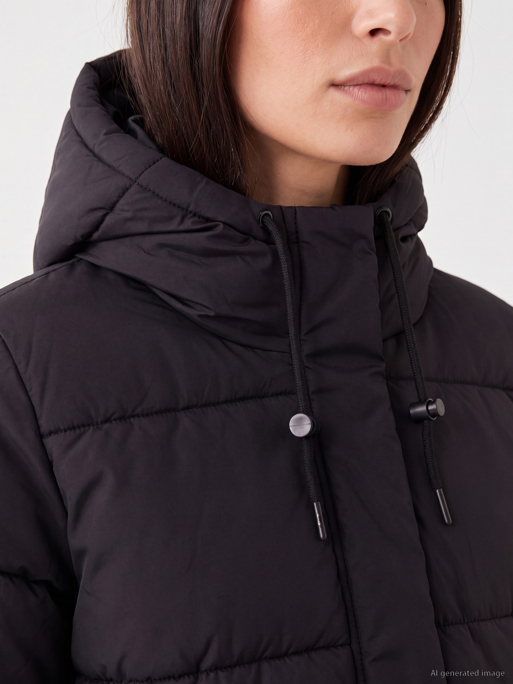 Hooded Women's Puffer Coat-3