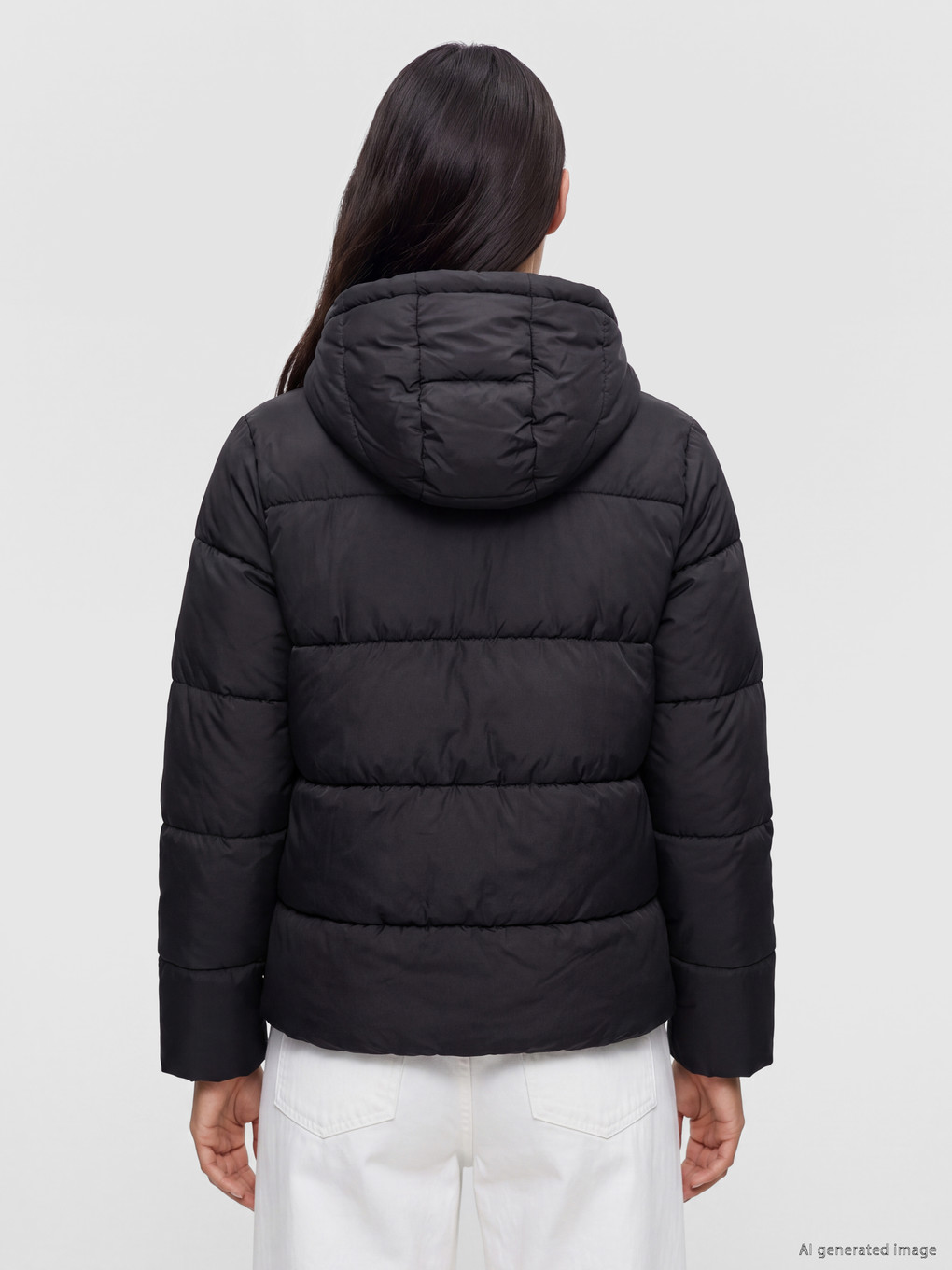 Hooded Women's Puffer Coat-4