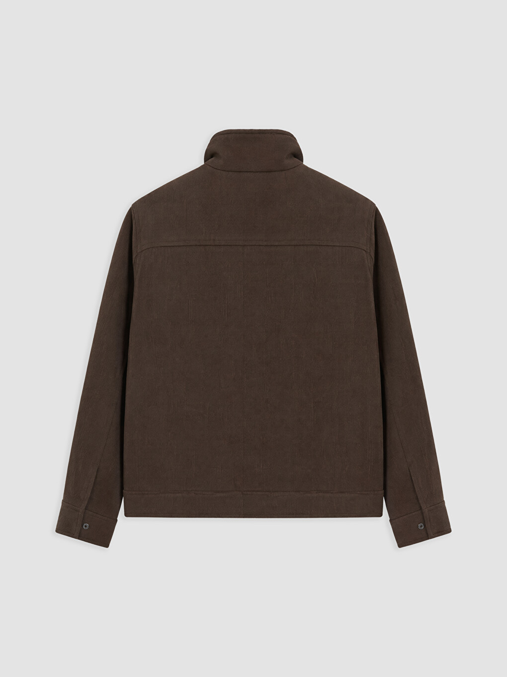 Kahverengi Regular Fit Dik Yaka Erkek Mont-5