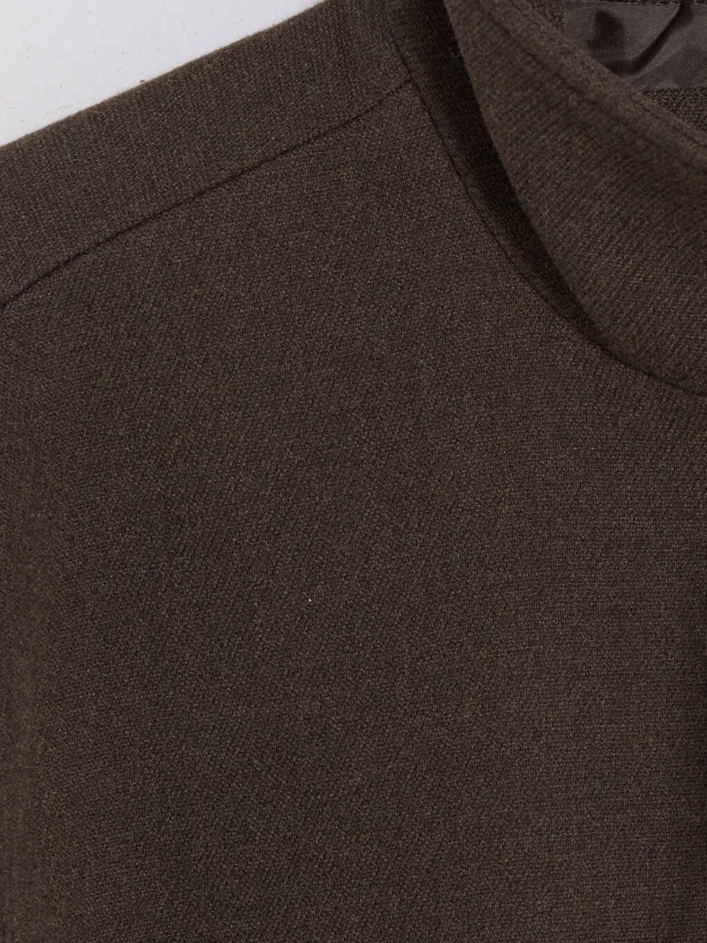 Kahverengi Regular Fit Dik Yaka Erkek Mont-6