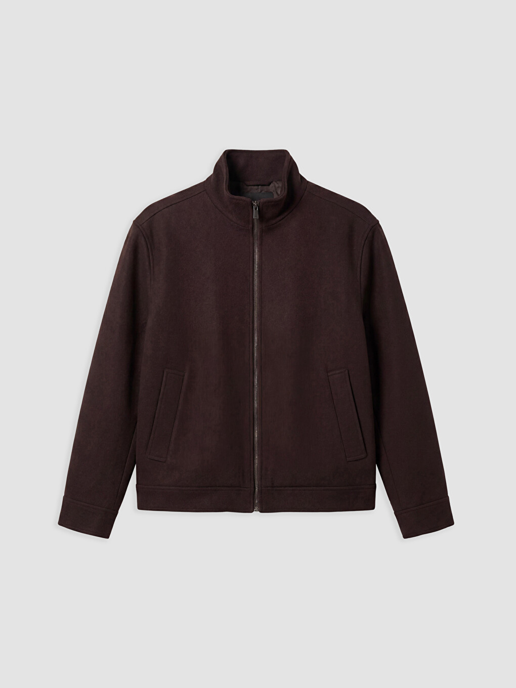 Kahverengi Regular Fit Dik Yaka Erkek Mont-3
