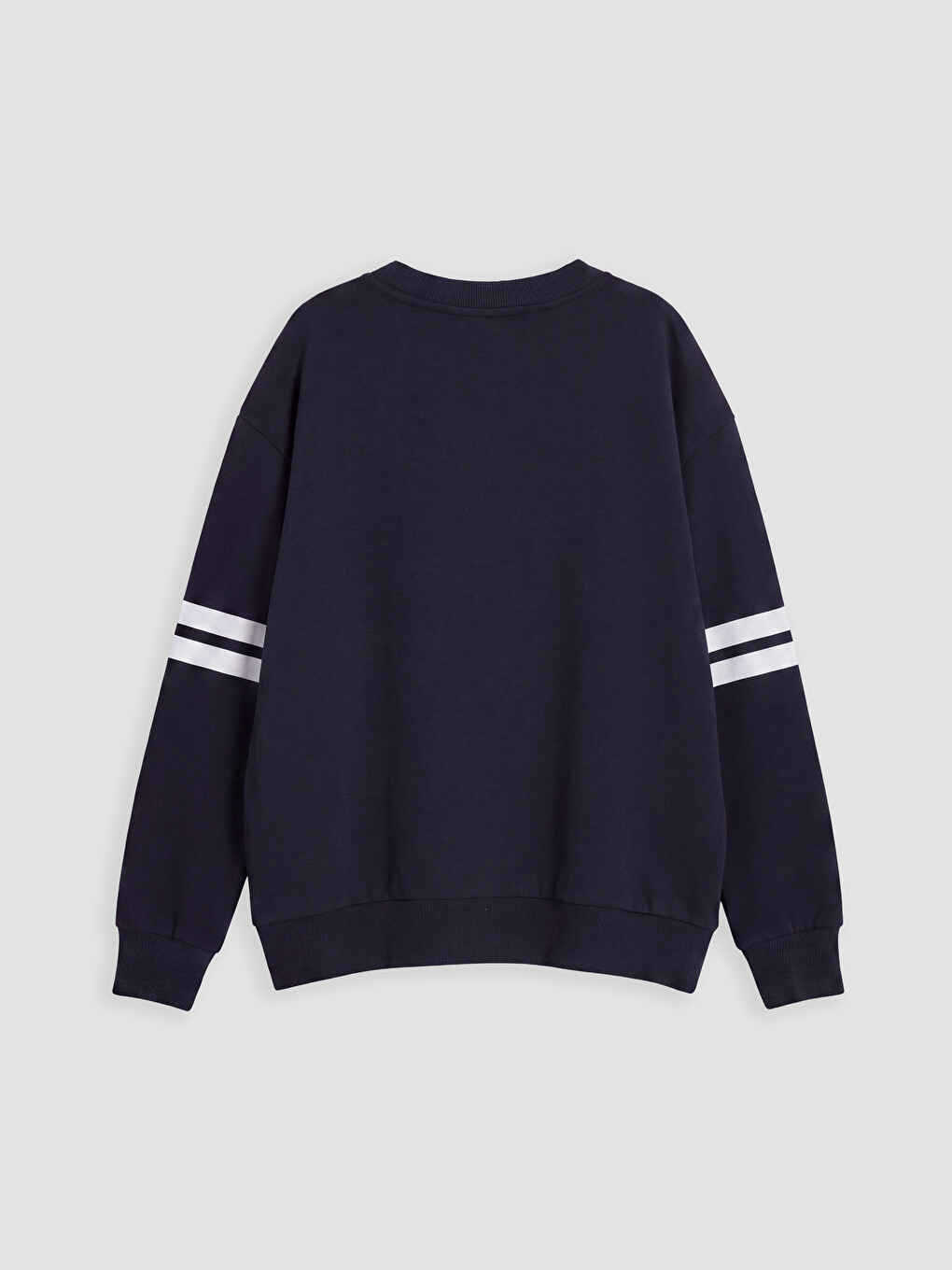 Lacivert Stitch Baskılı Kız Çocuk Sweatshirt-2