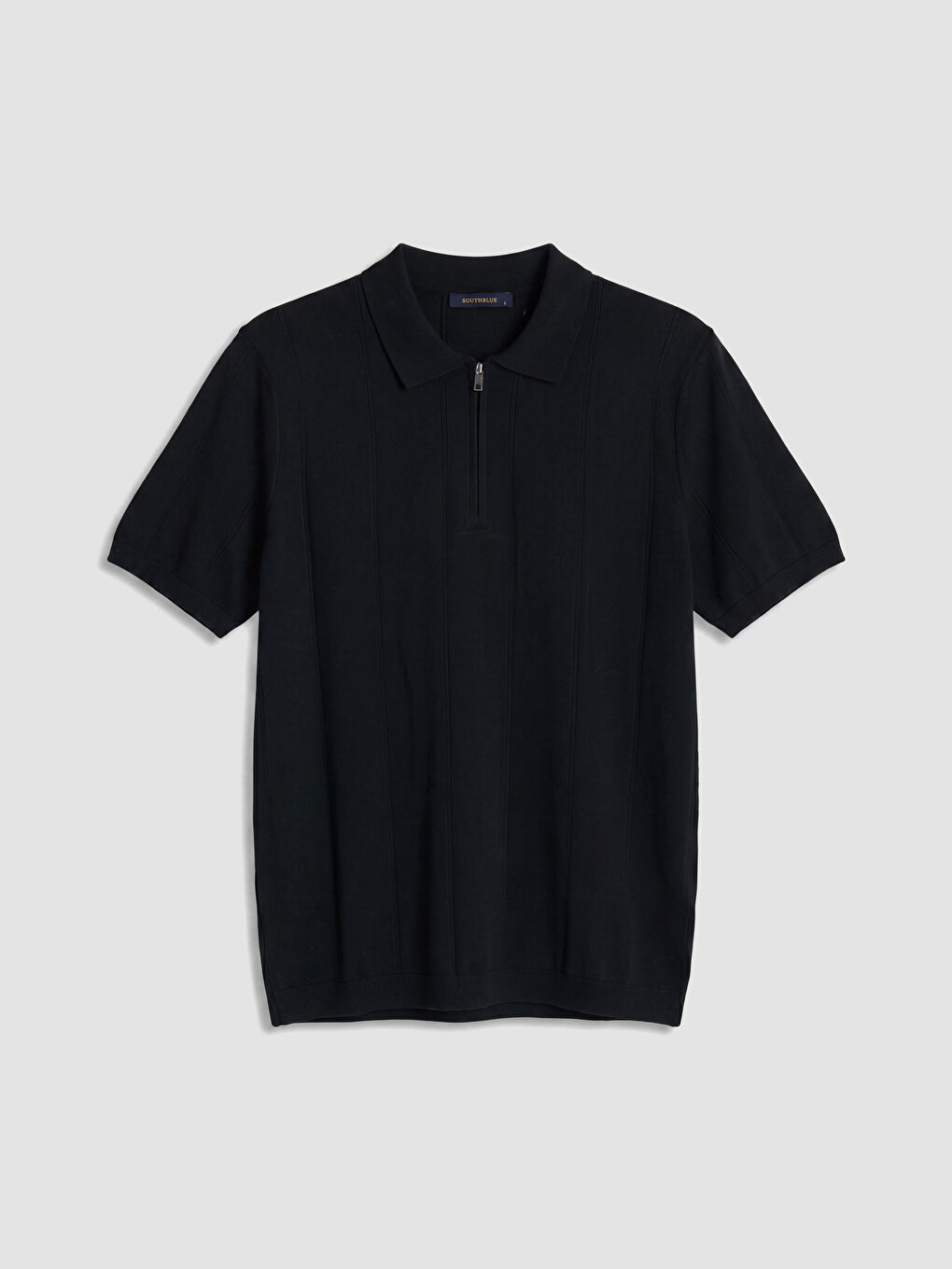 Siyah Polo Yaka Erkek Triko Tişört