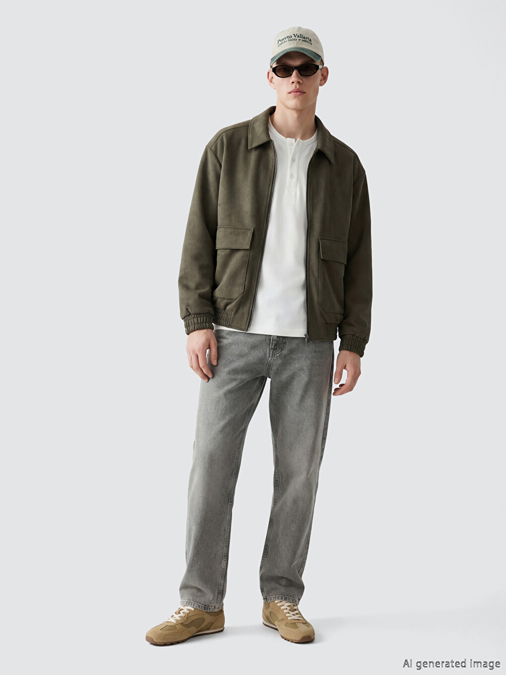 Relax Fit Men's Suede Jacket-1