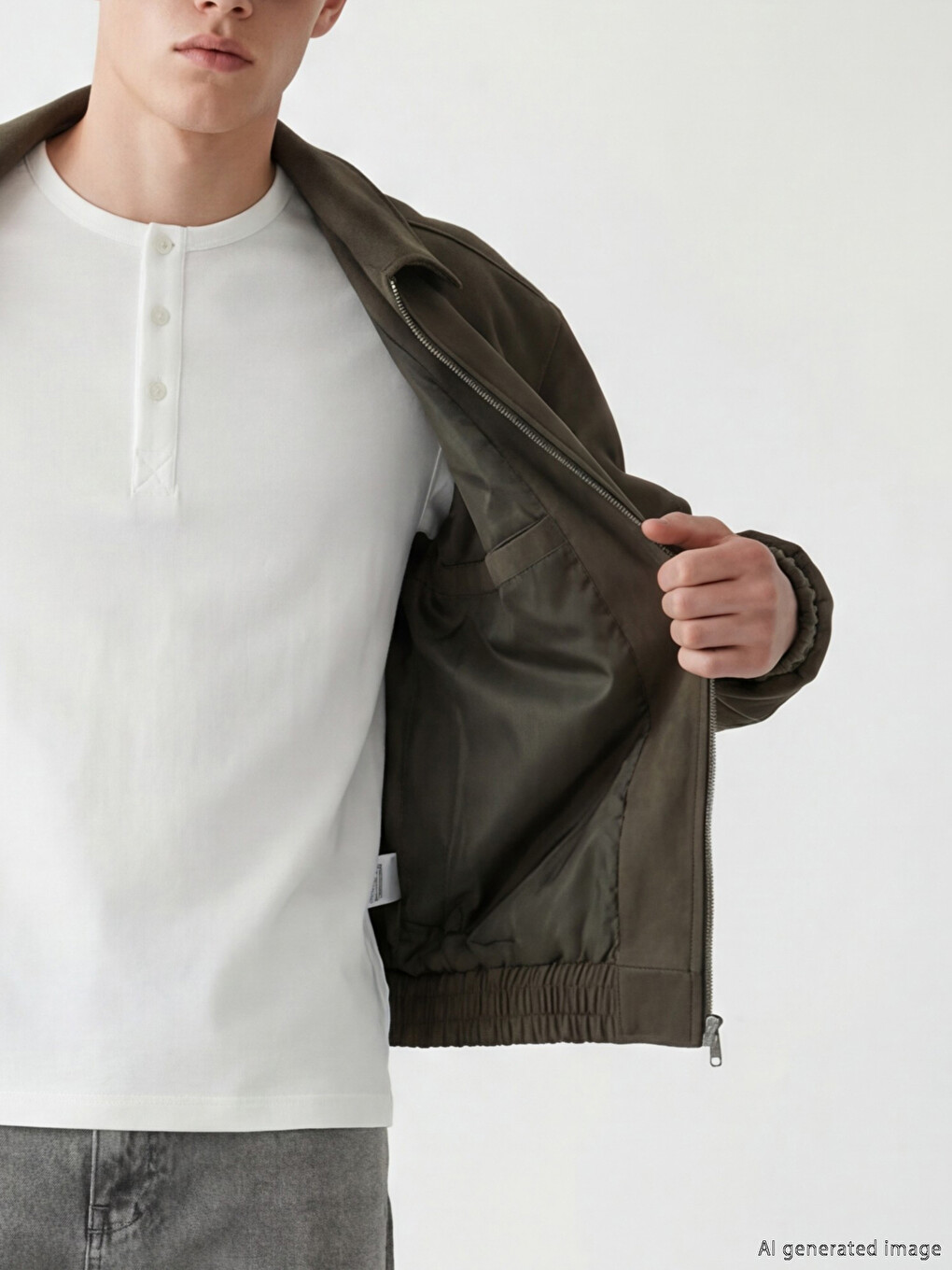 Relax Fit Men's Suede Jacket-2