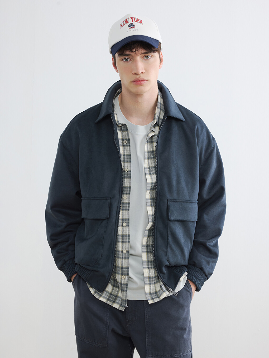 Relax Fit Men's Suede Jacket