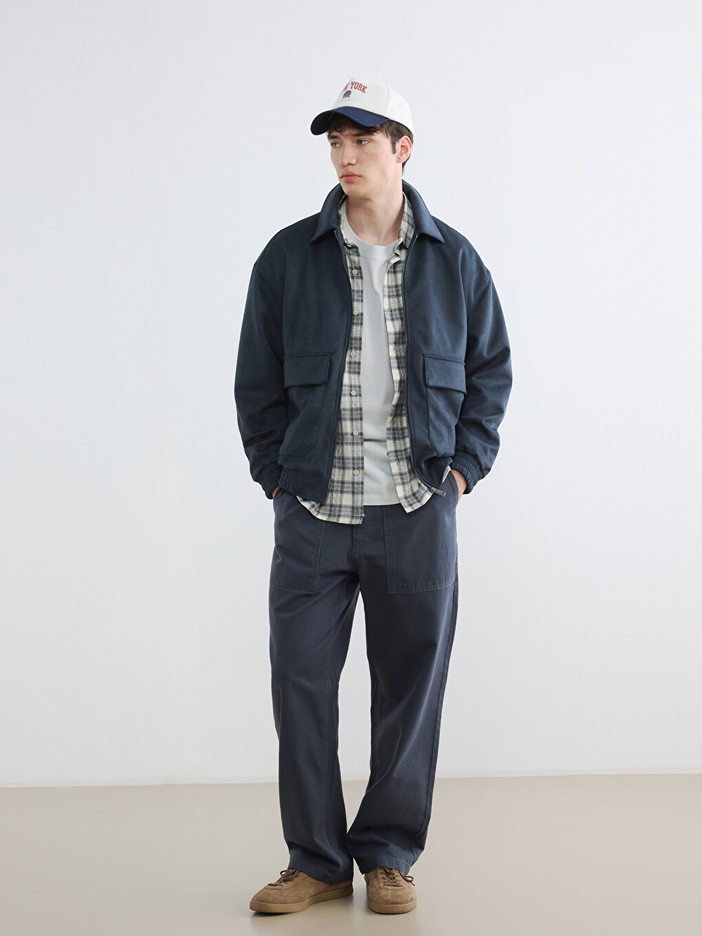 Relax Fit Men's Suede Jacket-1
