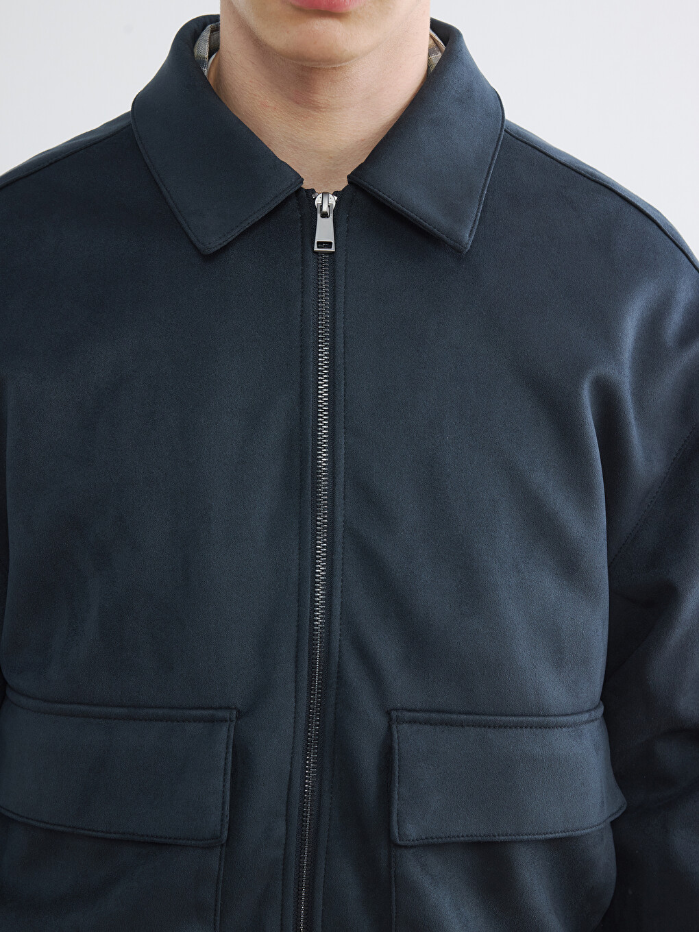 Relax Fit Men's Suede Jacket-2