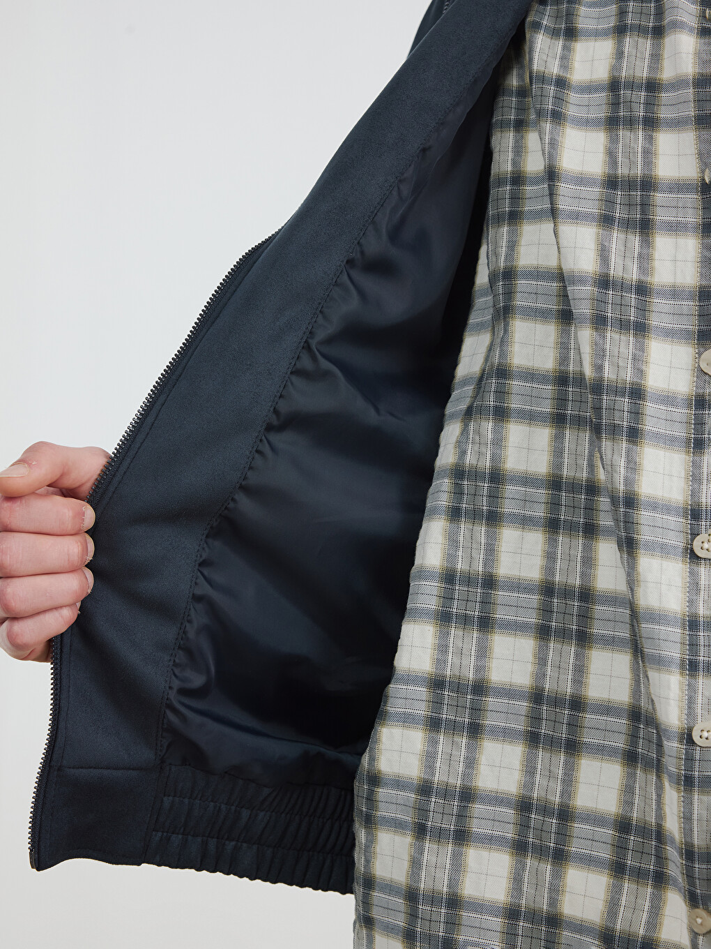 Relax Fit Men's Suede Jacket-3