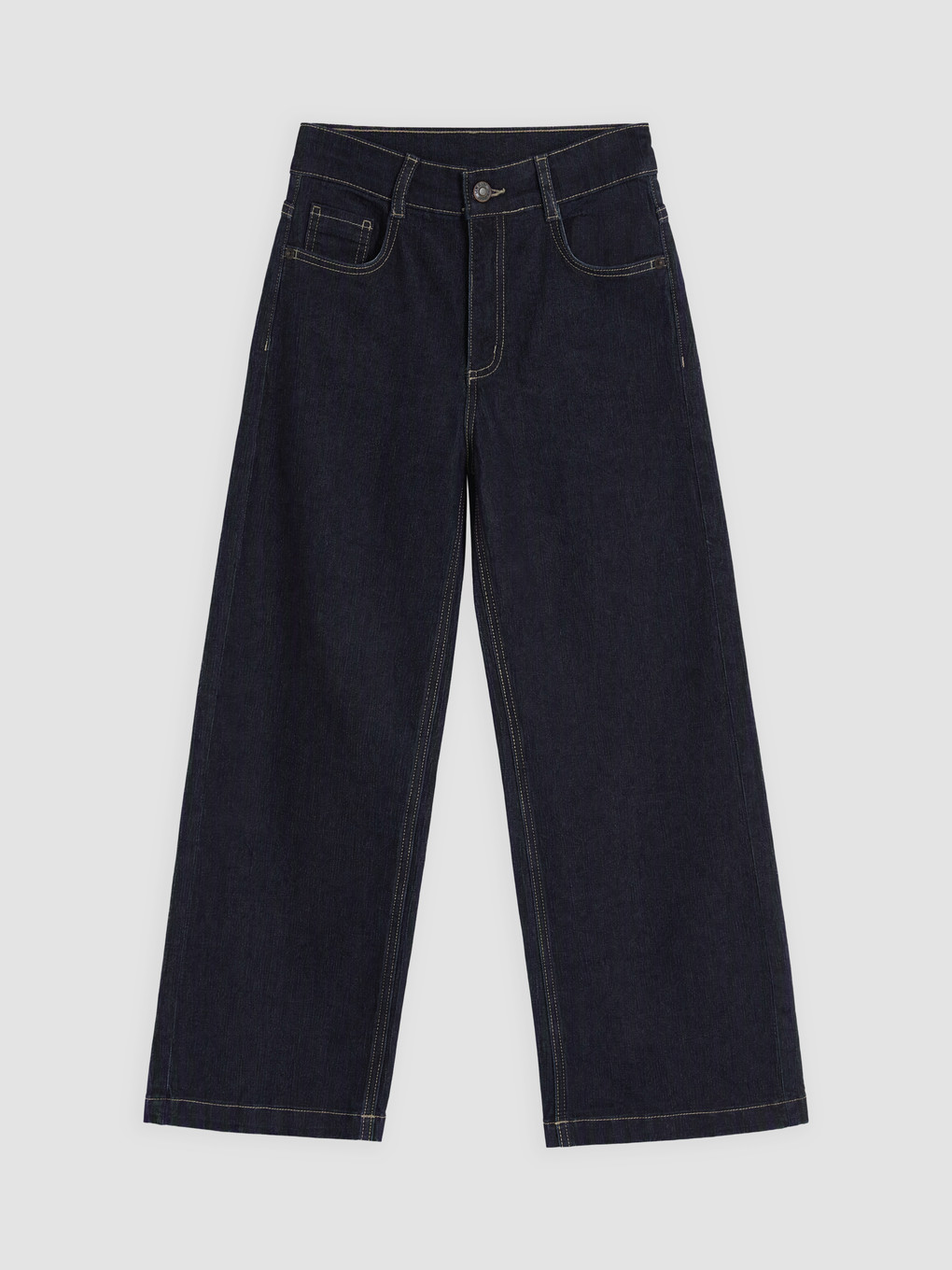 İndigo Wideleg Kız Çocuk Jean Pantolon