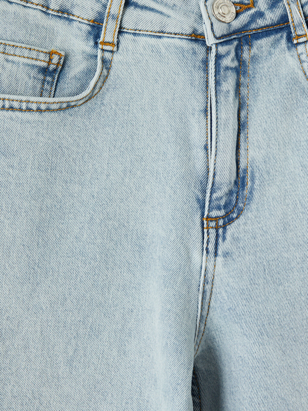 Mavi Wideleg Kız Çocuk Jean Pantolon-1