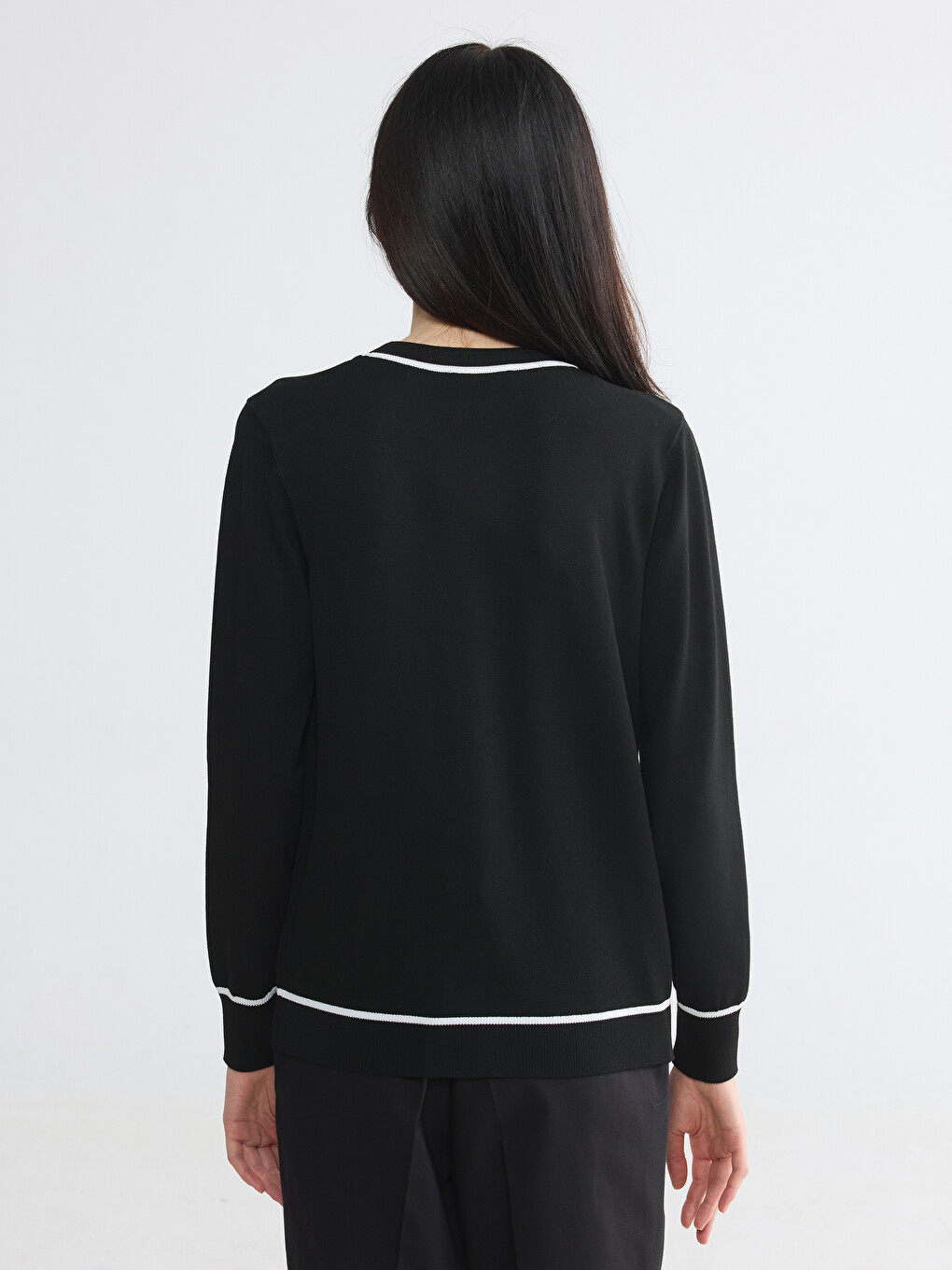 Woman Black Cardigan-3