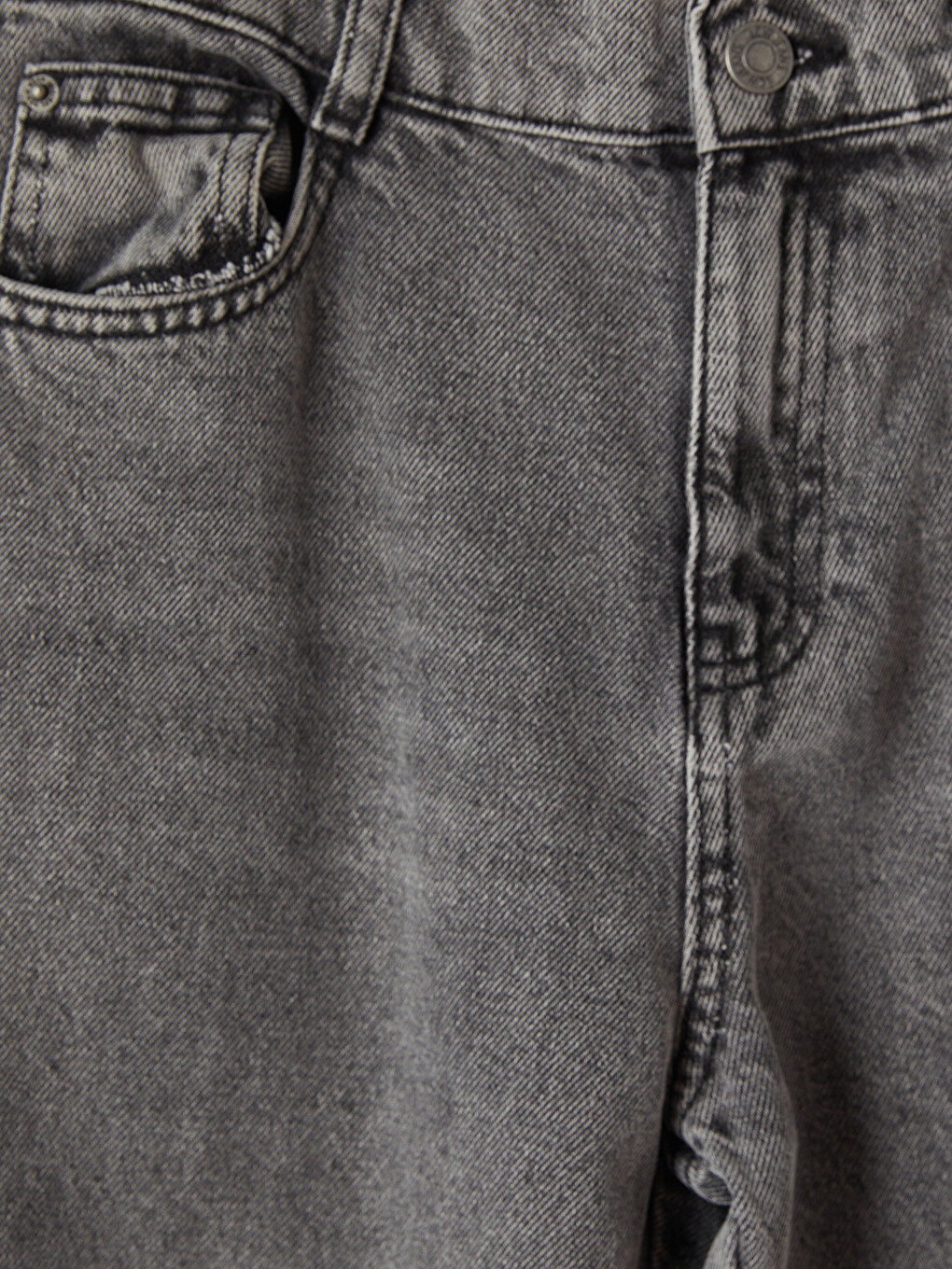 Karışık Wideleg Nakışlı Kız Çocuk Jean Pantolon-1