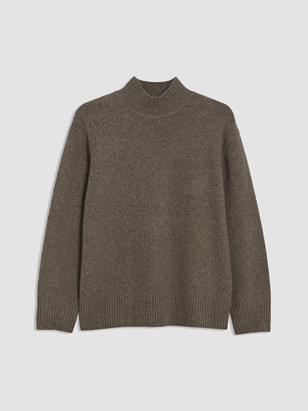 Mock Turtleneck Women's Knitwear Sweater-4