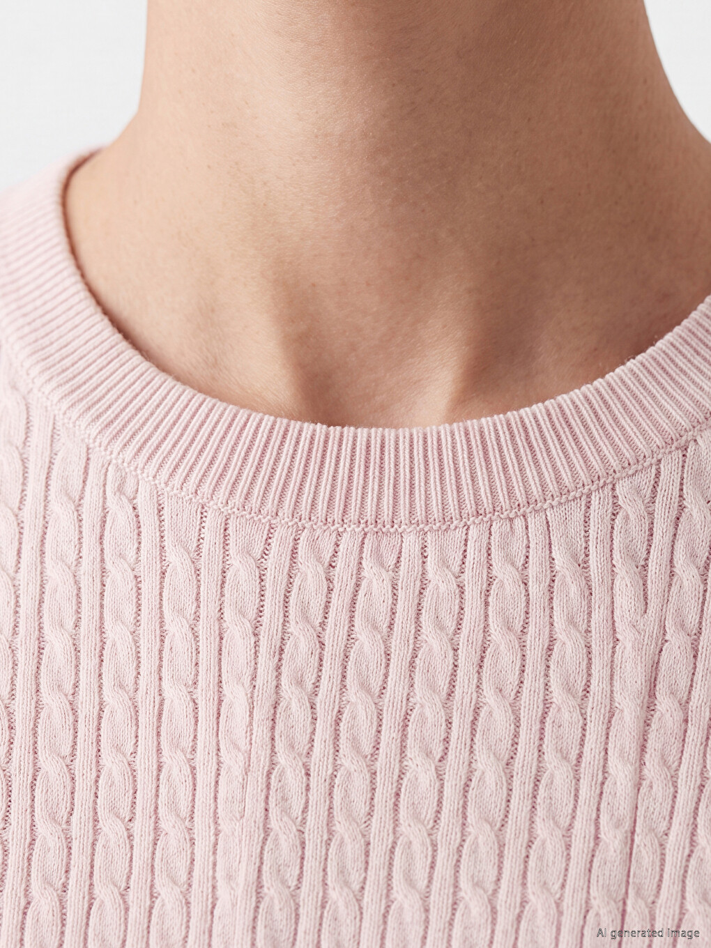 Cable Knit Patterned Women's Knitwear Sweater-2