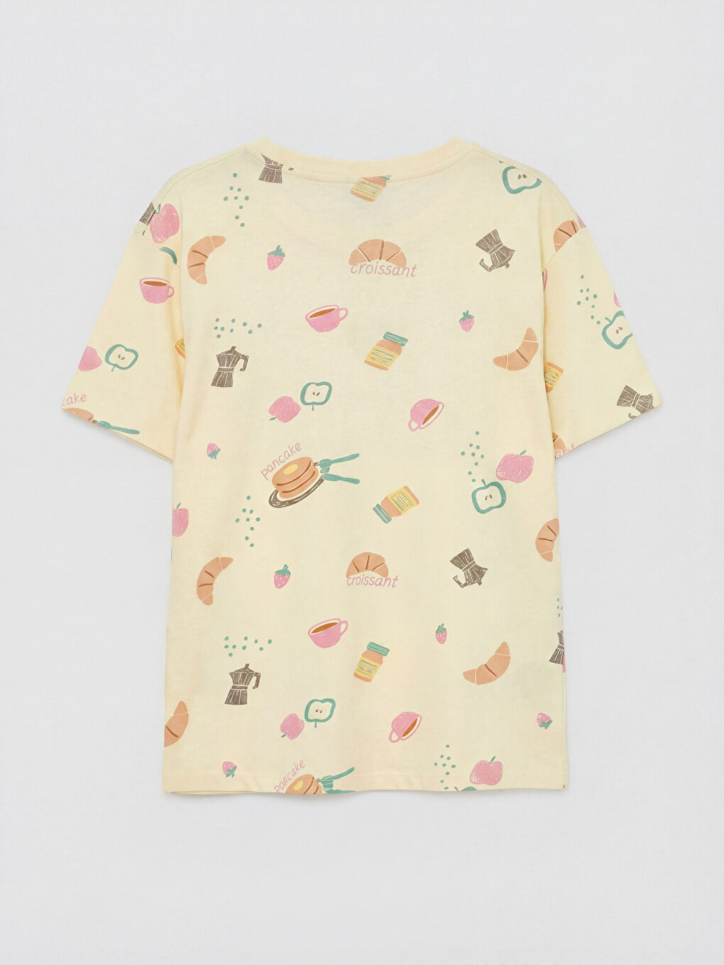 Crew Neck Printed Girls' Pyjamas Set-2
