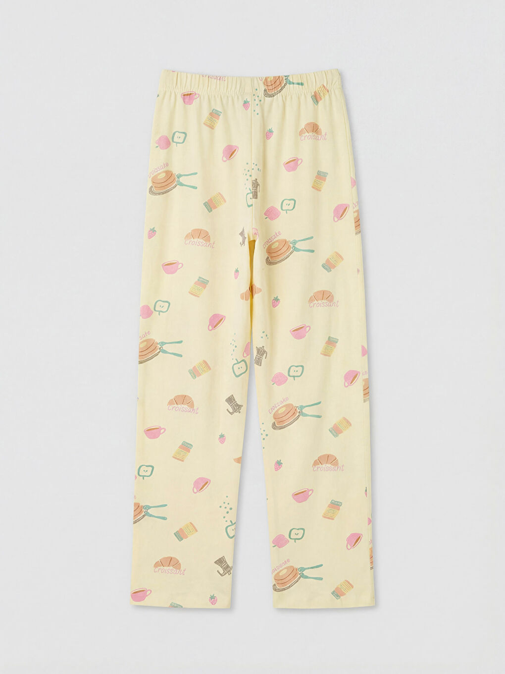 Crew Neck Printed Girls' Pyjamas Set-4