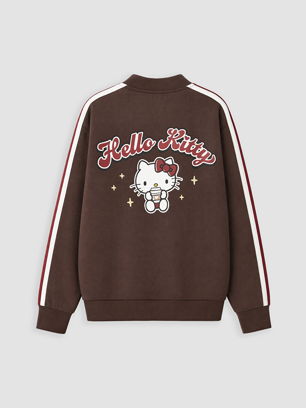 Kahverengi Hello Kitty Baskılı Kız Çocuk Sweatshirt-2
