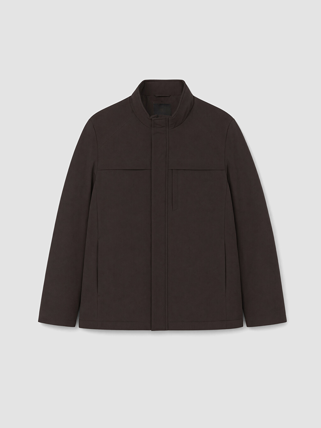 Regular Fit Mock Neck Men's Puffer Coat-4