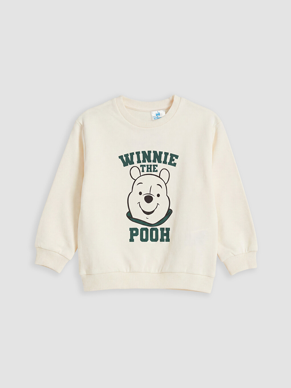 Bej Winnie The Pooh Baskılı Erkek Bebek Takım-1