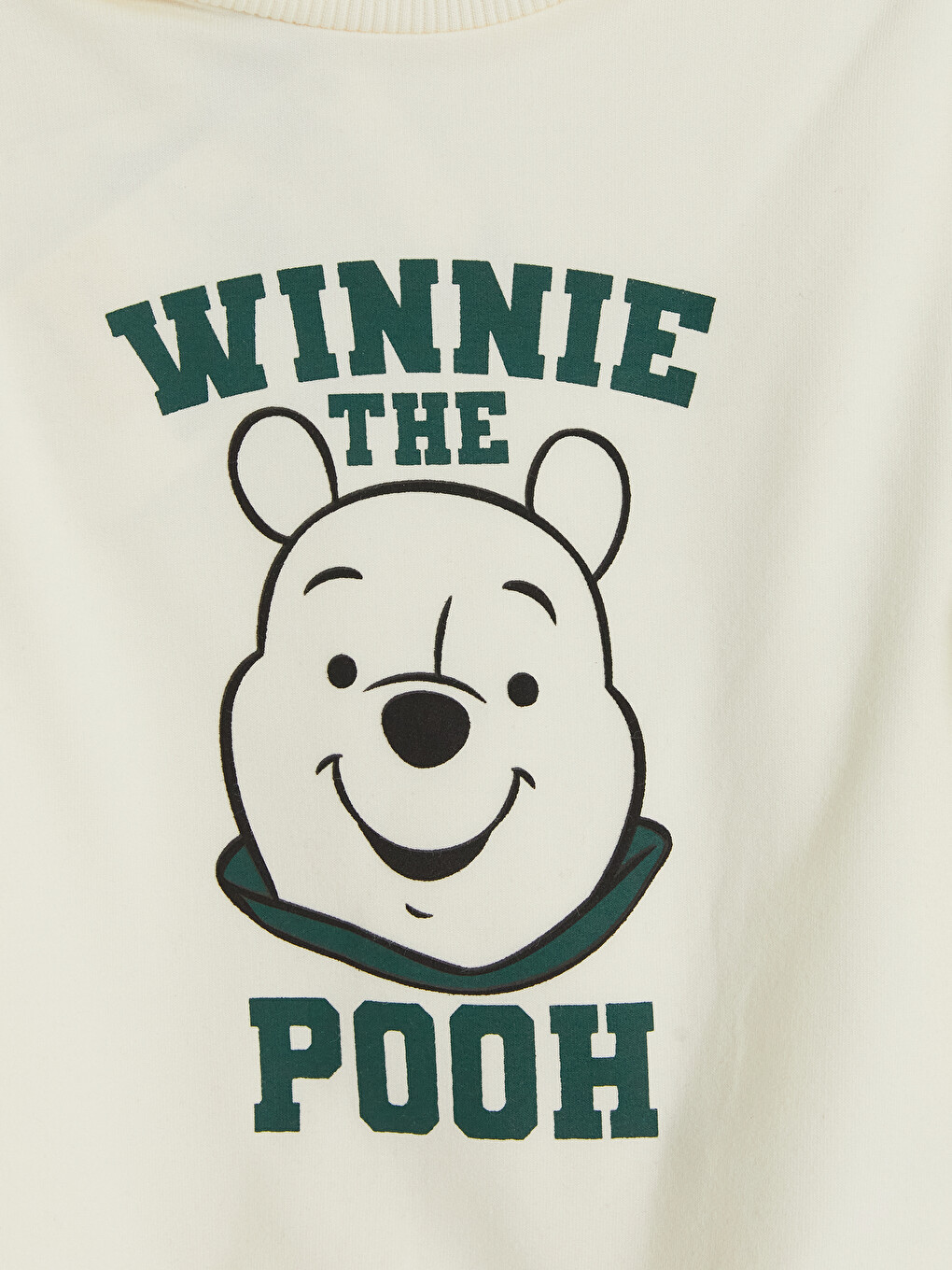 Bej Winnie The Pooh Baskılı Erkek Bebek Takım-2