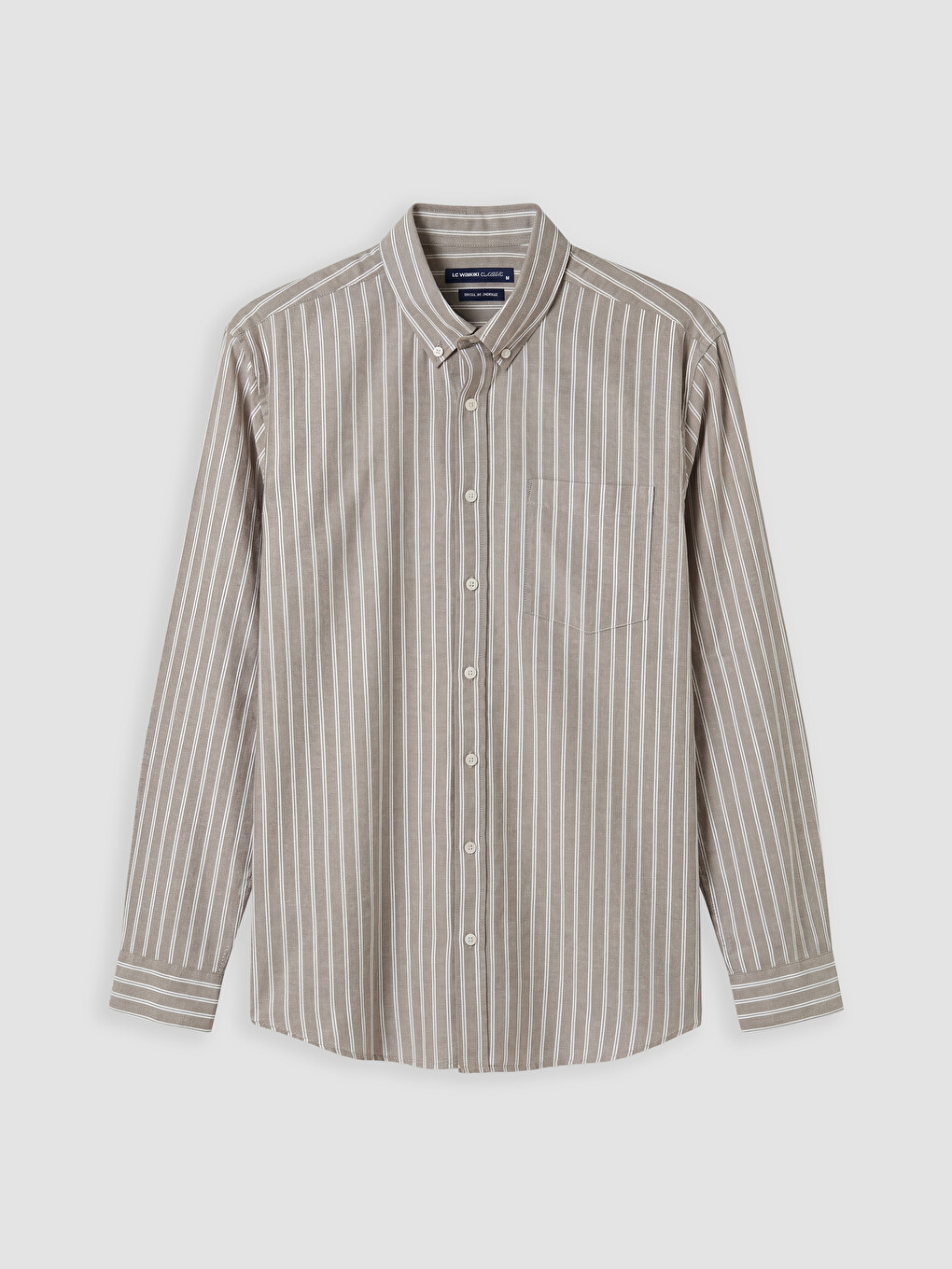 Cămașă Oxford Vărgată Standard Fit Pentru Bărbați-3