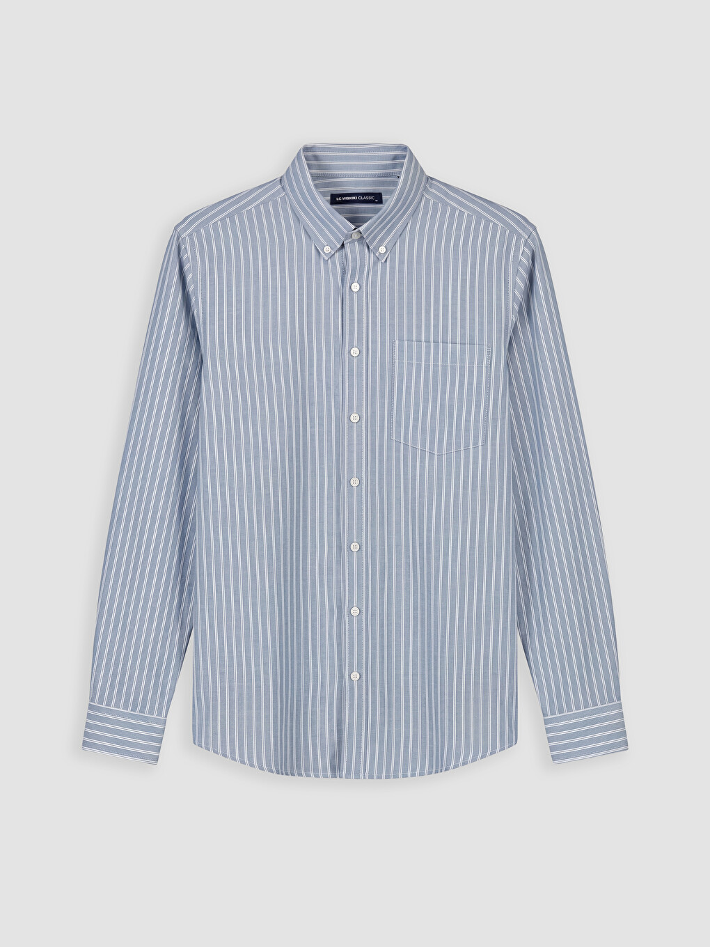 Standard Fit Striped Oxford Men's Shirt-3