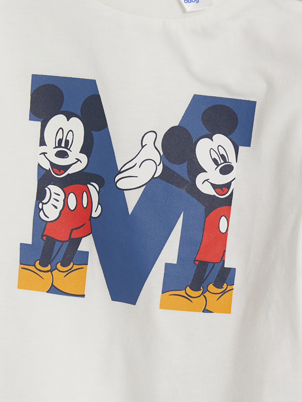 Ekru Mickey Mouse Erkek Bebek 3'lü Takım-6